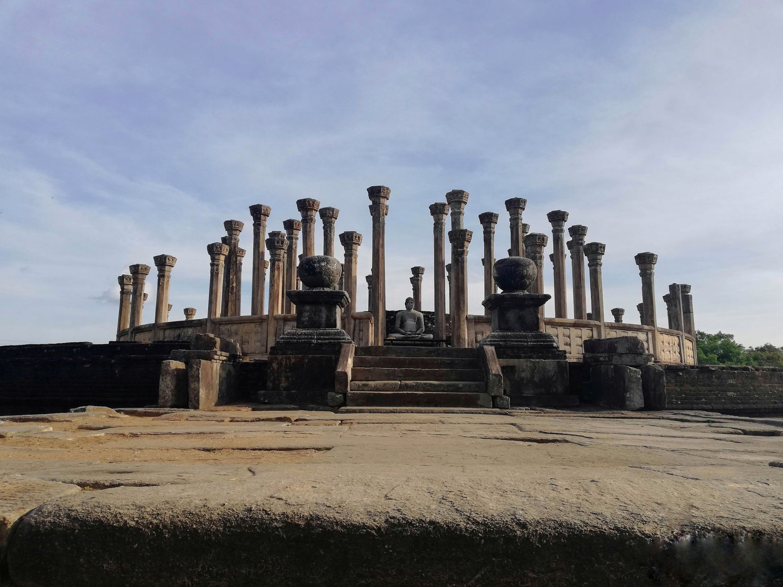 The Medirigiriya Vatadage with ancient columns in Polonnaruwa, Sri Lanka The Medirigiriya Vatadage with ancient columns in Polonnaruwa, Sri Lanka